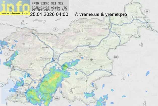 Radarska karta padavin