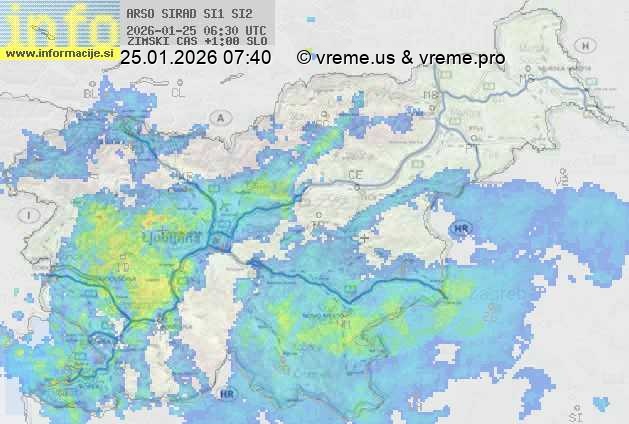 Radarska karta padavin