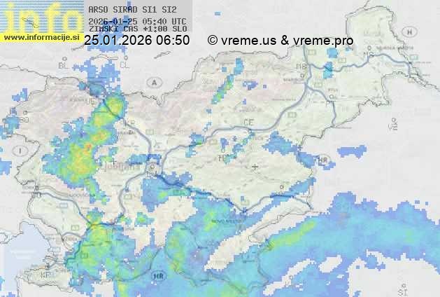 Radarska karta padavin