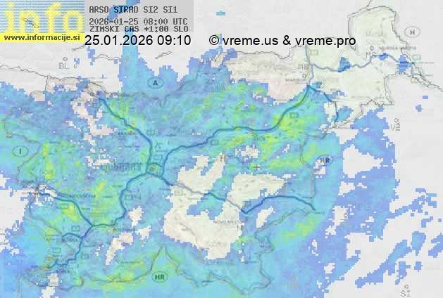 Radarska karta padavin