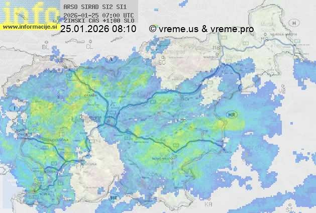 Radarska karta padavin