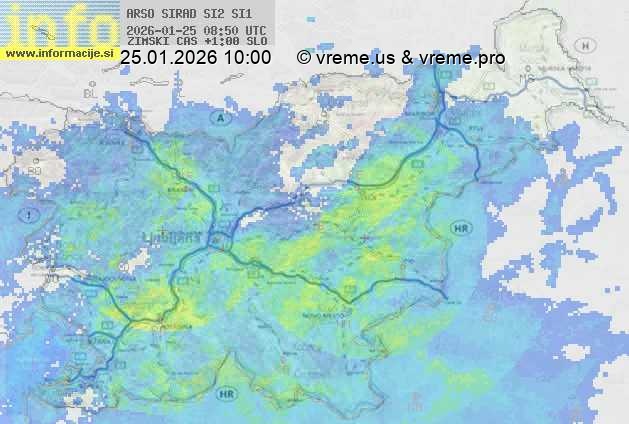 Radarska karta padavin