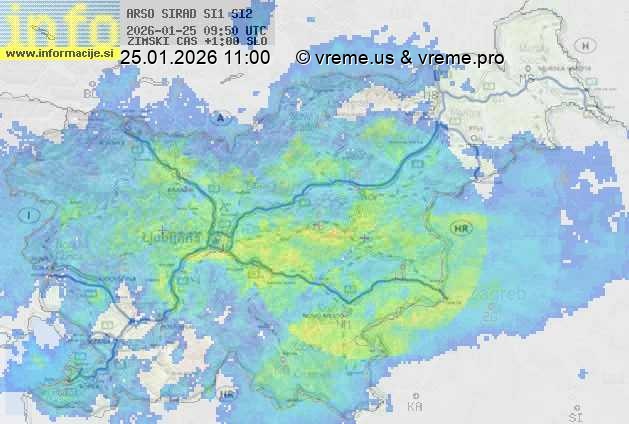 Radarska karta padavin