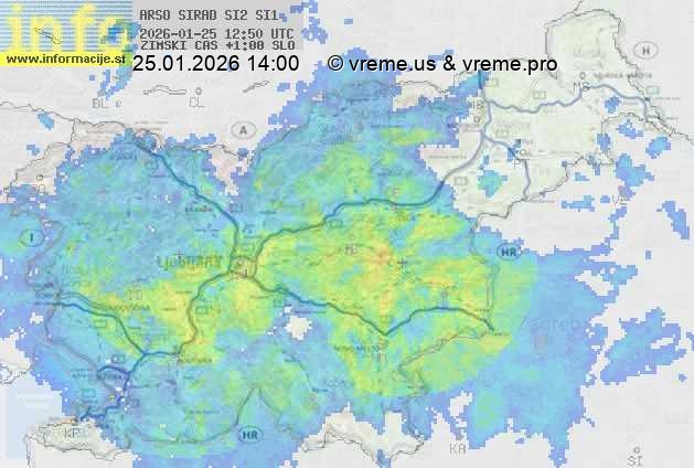 Radarska karta padavin
