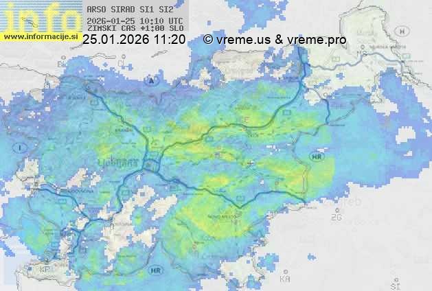 Radarska karta padavin