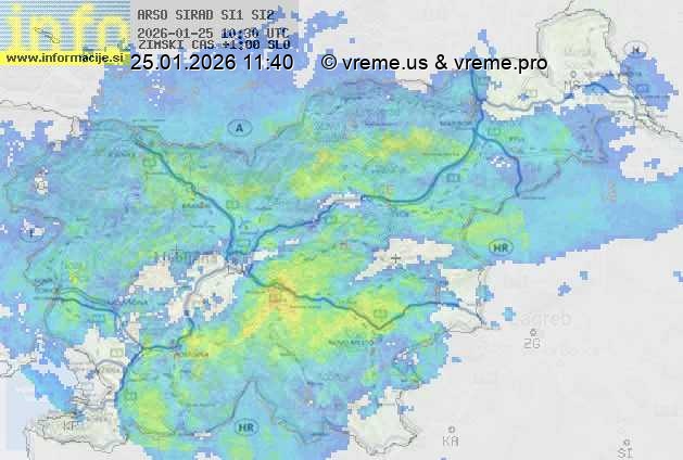 Radarska karta padavin