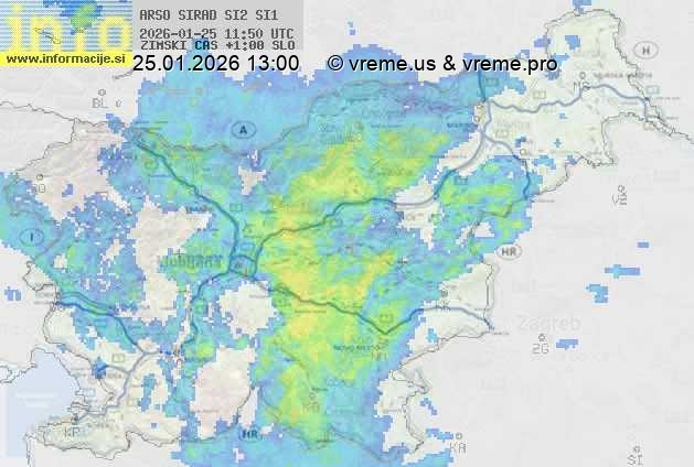 Radarska karta padavin