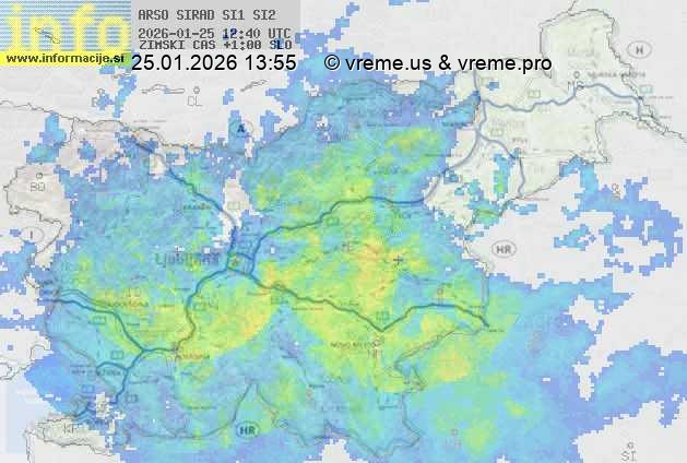 Radarska karta padavin