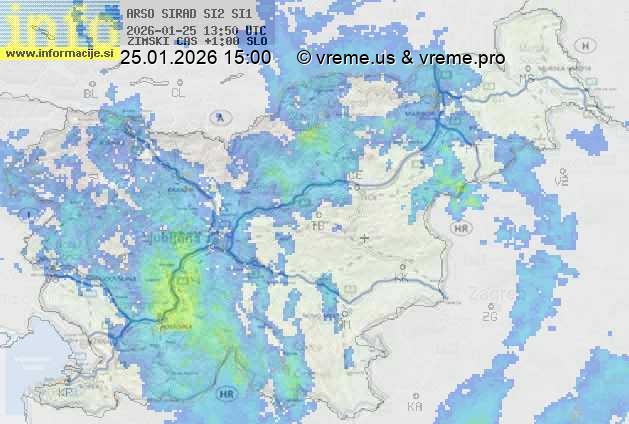Radarska karta padavin