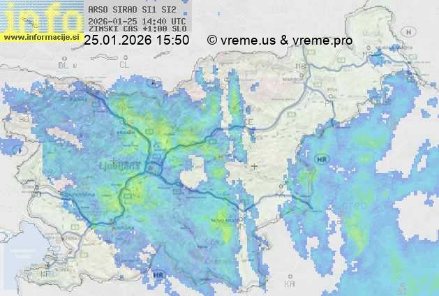 Radarska karta padavin