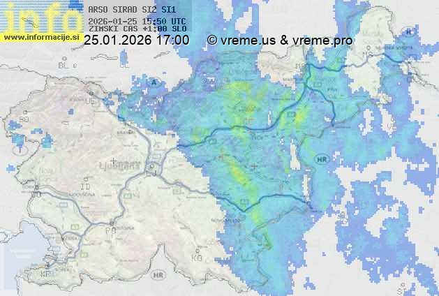 Radarska karta padavin