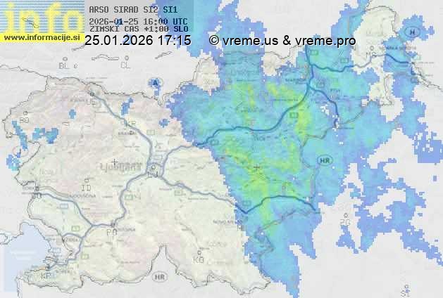 Radarska karta padavin