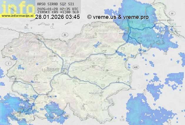 Radarska karta padavin
