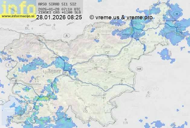 Radarska karta padavin