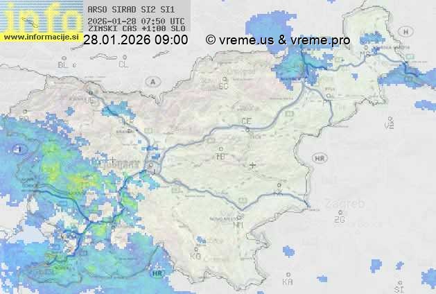 Radarska karta padavin