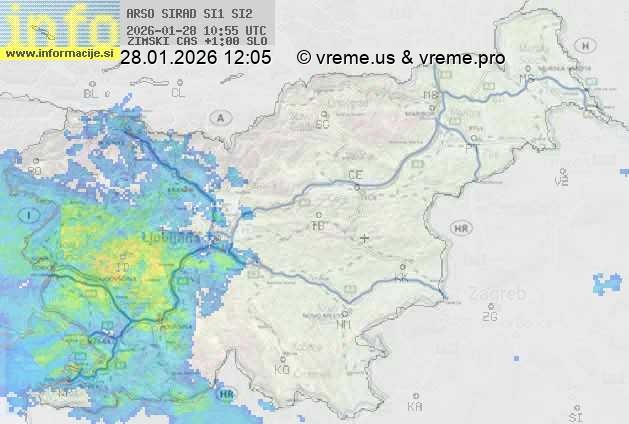 Radarska karta padavin