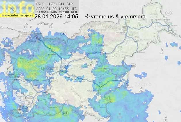 Radarska karta padavin