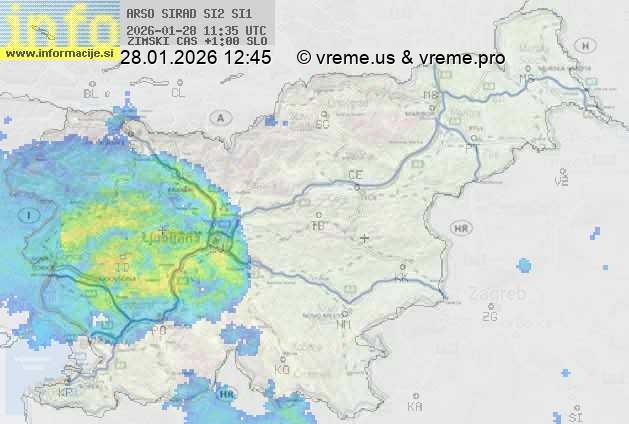 Radarska karta padavin