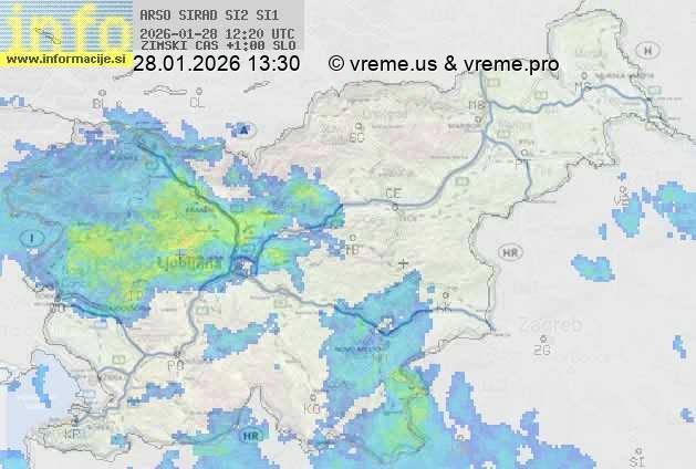 Radarska karta padavin
