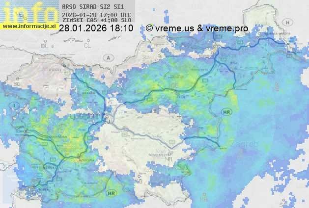 Radarska karta padavin