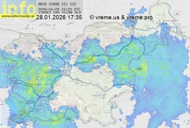 Radarska karta padavin