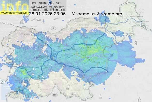 Radarska karta padavin
