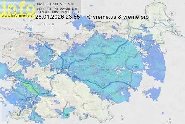 Radarska karta padavin