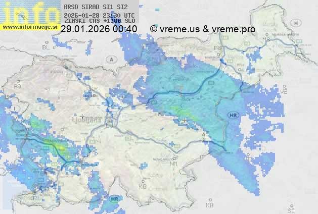 Radarska karta padavin