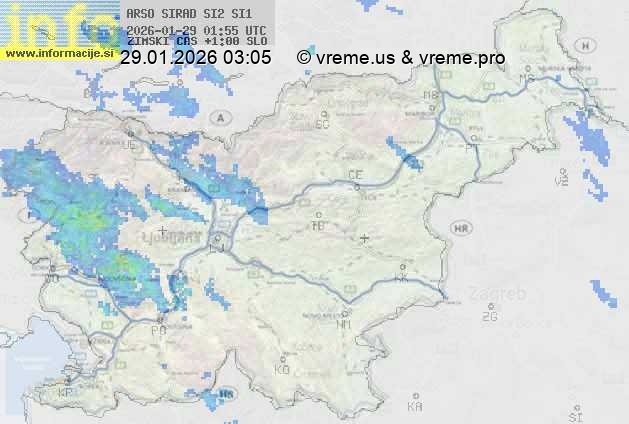 Radarska karta padavin
