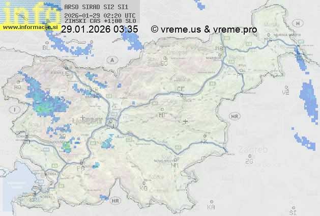 Radarska karta padavin