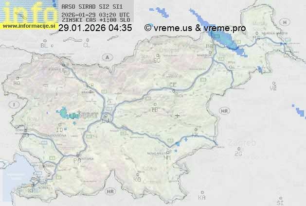 Radarska karta padavin