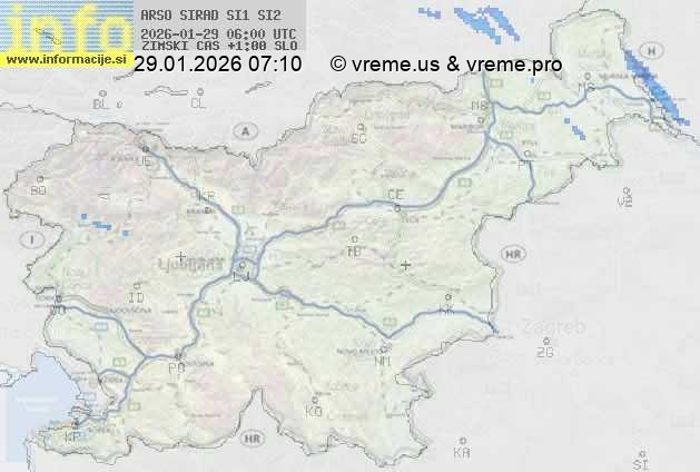 Radarska karta padavin