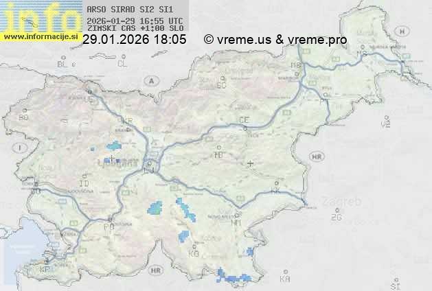 Radarska karta padavin