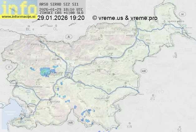 Radarska karta padavin