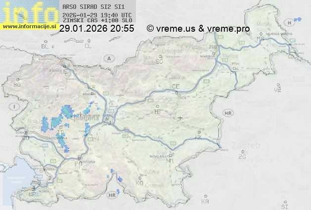Radarska karta padavin