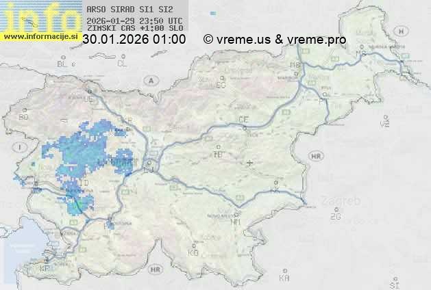 Radarska karta padavin