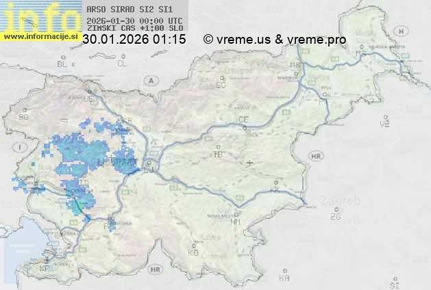 Radarska karta padavin