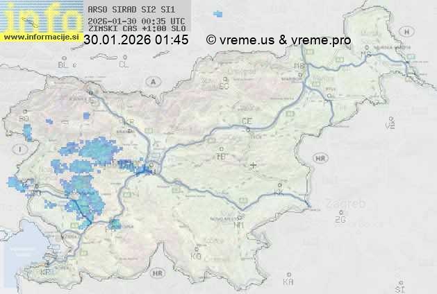 Radarska karta padavin