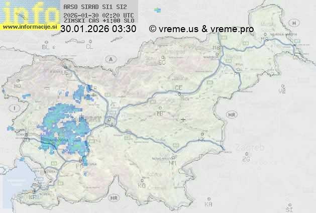 Radarska karta padavin