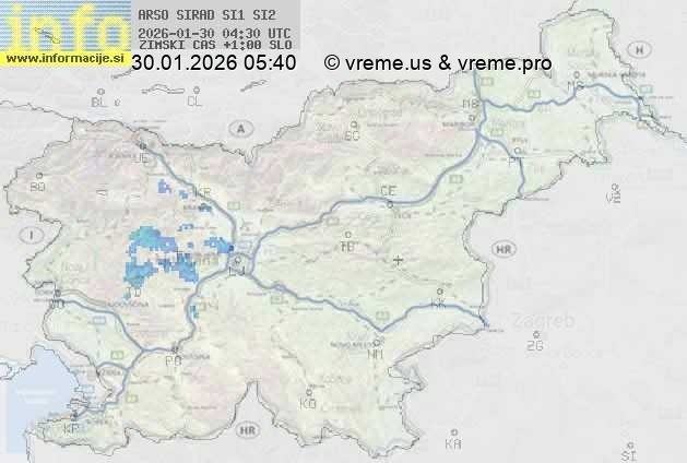Radarska karta padavin