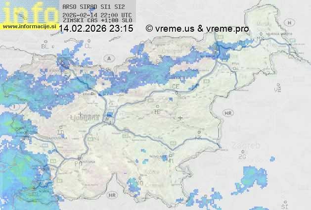 Radarska karta padavin
