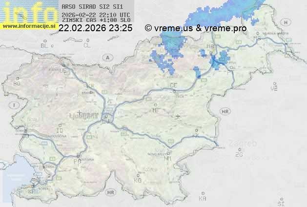 Radarska karta padavin