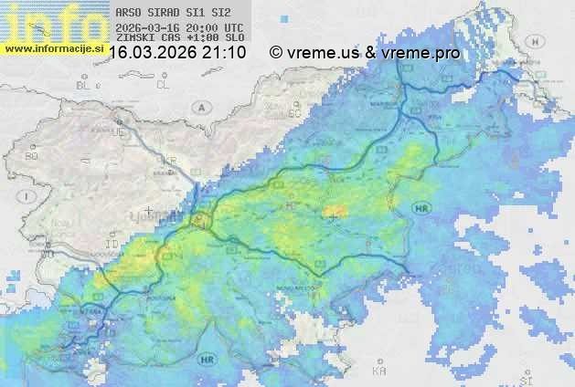 Radarska karta padavin