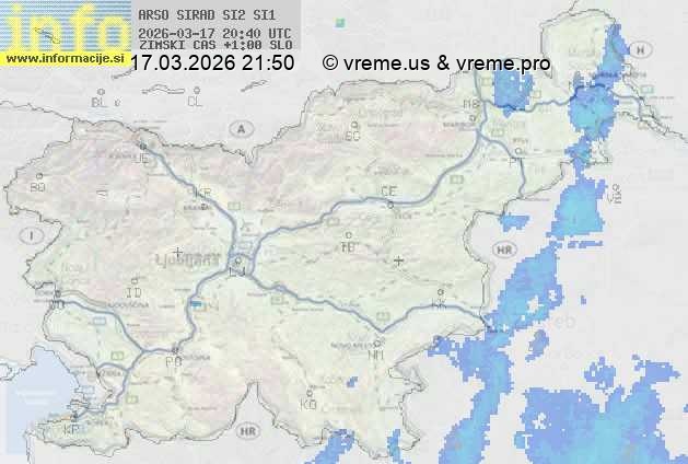 Radarska karta padavin