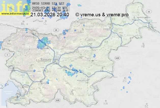 Radarska karta padavin