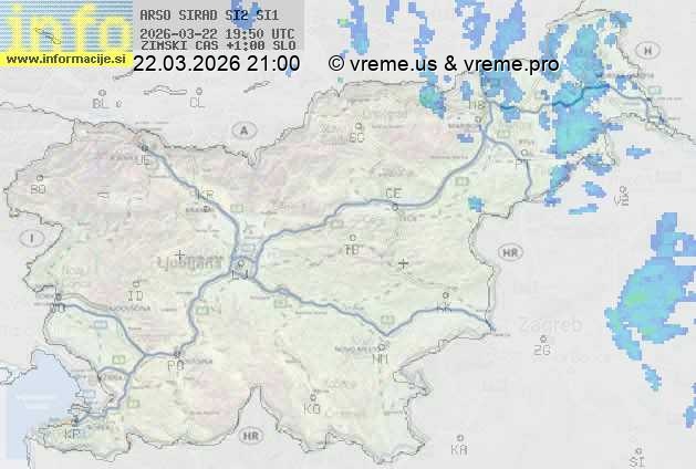 Radarska karta padavin