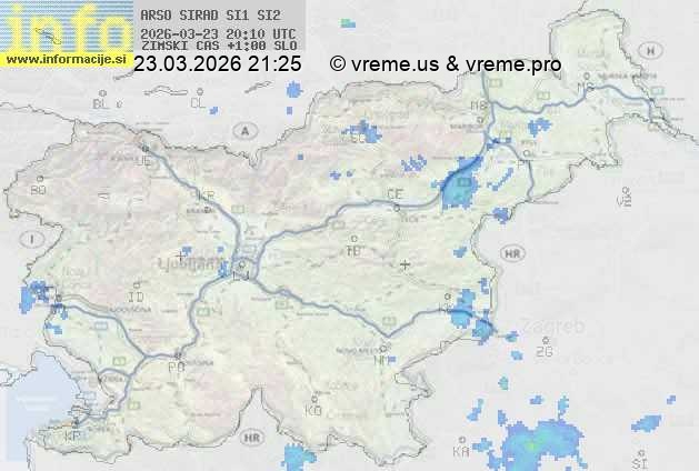 Radarska karta padavin