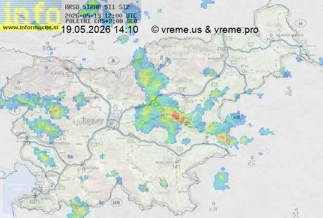 Radarska karta padavin