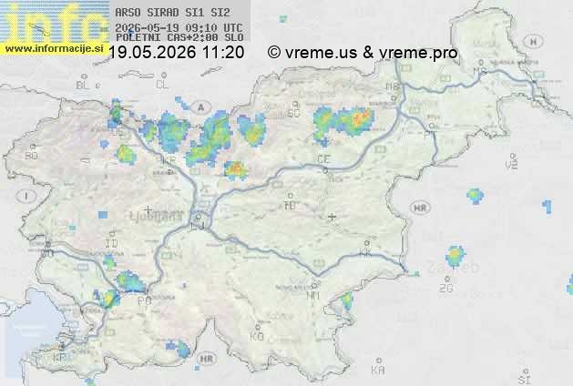 Radarska karta padavin