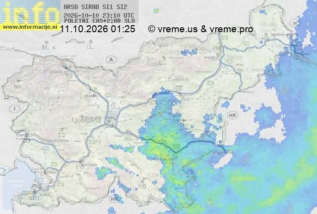 Radarska karta padavin